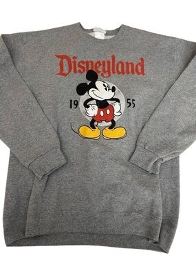 Disney Gray Mickey Mouse Sweatshirt size medium